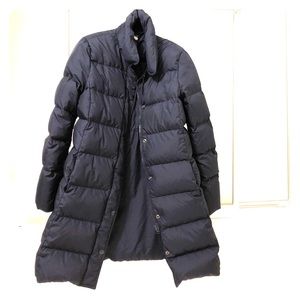 JCrew long winter parka jacket coat navy